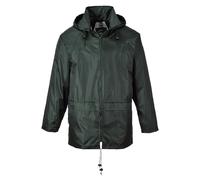 Classic Rain Jacket Two Pockets Breathable Comfy Hooded Rain Protection Top