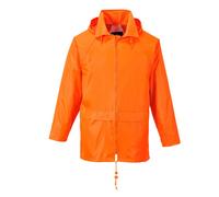 Classic Rain Jacket Two Pockets Breathable Comfy Hooded Rain Protection Top