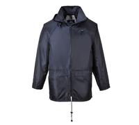Classic Rain Jacket Two Pockets Breathable Comfy Hooded Rain Protection Top