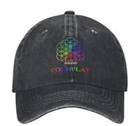 Classic Rainbow Cold.Play Music of The Sphere.S Baseball Cap British Rock Band Trucker Hat Sunscreen Hats Female Male Baseball Caps Cool