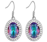 Classic Rainbow Mystic Topaz Drop Earring 925 Earrings For Women Wedding Engagement Gift