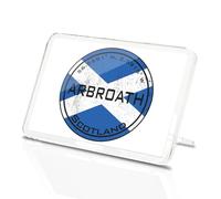 Classic Rectangle Magnet with Stand - Arbroath Scotland Flag Circle - Fridge Locker Office Whiteboard Toolbox #59727