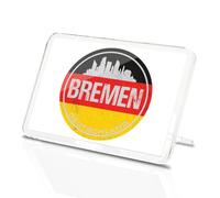 Classic Rectangle Magnet with Stand - Bremen Germany Flag Fun German Travel - Fridge Locker Office Whiteboard Toolbox #58959