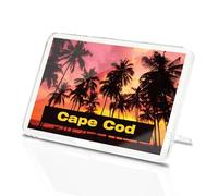Classic Rectangle Magnet with Stand - Cape Cod USA Palm Vacation - Fridge Locker Office Whiteboard Toolbox #59263