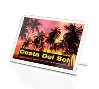 Classic Rectangle Magnet with Stand - Costa Del Sol Spain Palm Vacation - Fridge Locker Office Whiteboard Toolbox #59413