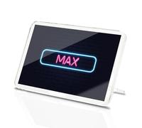 Classic Rectangle Magnet with Stand - Neon Sign Design Max Name - Fridge Locker Office Whiteboard Toolbox #352286