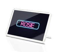 Classic Rectangle Magnet with Stand - Neon Sign Design Rosie Name - Fridge Locker Office Whiteboard Toolbox #353464