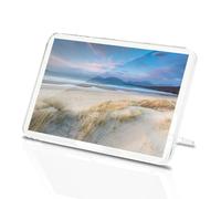 Classic Rectangle Magnet with Stand - Sandy Luskentyre Beach Isle of Harris - Fridge Locker Office Whiteboard Toolbox #51974