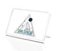 Classic Rectangle Magnet with Stand - Serre Chevalier Mountains Stars Triangle - Fridge Locker Office Whiteboard Toolbox #61022
