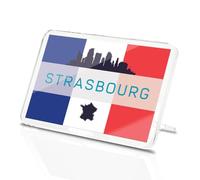 Classic Rectangle Magnet with Stand - Strasbourg France French Travel City - Fridge Locker Office Whiteboard Toolbox #59917