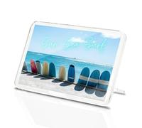 Classic Rectangle Magnet with Stand - Sun Sea Surf Surfboard Beach - Fridge Locker Office Whiteboard Toolbox #52170