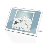Classic Rectangle Magnet with Stand - Whistler Canada Snowboard Ski Resort - Fridge Locker Office Whiteboard Toolbox #56063