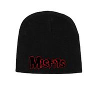 Classic Red Band Logo Beanie Hat Misfits Black One Size