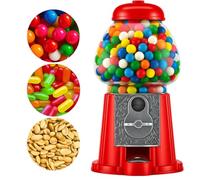 Classic Red Gumball Machine - Metal 11-Inch Antique Style for 0.62 Inch Gumballs, Candy or Nuts - Accepts any USA Coin by American Gumball Company