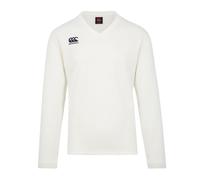 Classic Regular Long-Sleeved Cricket Jumper Canterbury White S