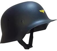 Classic Replica WW2 M35 Plastic German Army Helmet, Built in Elastic Sponge, Black