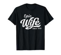 Classic Retro Epic Wife Since 1978 48th Wedding Anniversary T-Shirt