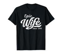 Classic Retro Epic Wife Since 2016 10th Wedding Anniversary T-Shirt