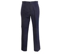 Classic Retro mod sta Press Trousers (36, Navy)