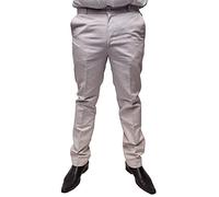 Classic Retro Mod Sta Press Trousers (36, Stone)