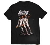 Classic Rock Band T-Shirt Goodbye I'm So Glad Sitting on Top of The World Cream
