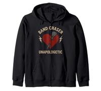 Classic Rock Groupie Life Vinyl Band Tour Bus Queen Zip Hoodie
