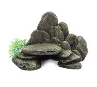 CLASSIC Rocky Ledge Aquarium Ornament 235mm - Natural Stone Effect Fish Tank Decoration