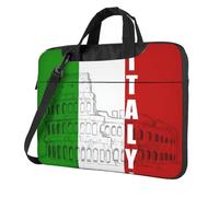 Classic Roman Colosseum Italian Flag Laptop Bag Briefcase Pad Notebook Compartment Elegant Business Bag Separate Office