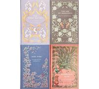 Classic Romance & Social Critique Collection: The Great Gatsby, The Age of Innocence, Jane Eyre & Mansfield Park (4 books, Hardcover) in an Exquisite Cranford Edition