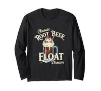 Classic Root Beer Float Dream Funny Dessert Lover Long Sleeve T-Shirt