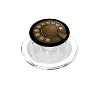 Classic Rotary Phone Dial Retro Communication History Icon PopSockets PopGrip for MagSafe