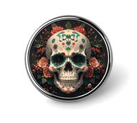 Classic Round Badge Amazing Skull And Bones Button Pins Durable Fashionable Accessories Personalized Badges Bag Backpack Hat Decor