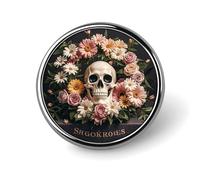 Classic Round Badge Bonsai Tree Sugar Skull Button Pins Durable Fashionable Accessories Personalized Badges Bag Backpack Hat Decor