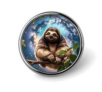 Classic Round Badge Funny Animal Galaxy Sloth Button Pins Durable Fashionable Accessories Personalized Badges Bag Backpack Hat Decor