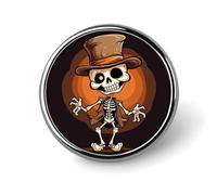 Classic Round Badge Funny Skeleton Button Pins Durable Fashionable Accessories Personalized Badges Bag Backpack Hat Decor