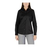 Classic Round Neck Long Sleeve Button-Up Shirt XS