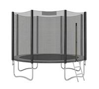 Classic Round Trampoline with Outer Net, 6ft/8ft/10ft, Black / 10ft