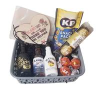 Classic Rum Miniature Gift Basket |Gift Hamper| Rum Gift | Alcohol Gift | For Her | Adult Gifts (Big hearts Shape)