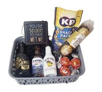 Classic Rum Miniature Gift Basket |Gift Hamper| Rum Gift | Alcohol Gift | For Her | Adult Gifts (You're so lucky to have met me)