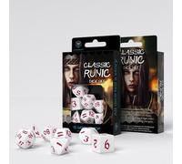 Classic Runic - Dice Set: White & Red