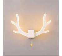 Classic Rustic Wall Lighting Antler Wall Lamp Light Wall-Mounted LED Indoor Lighting Fixture Modern Minimalist Aisle Corridor Lamp - Living Room Bedside,Chandelier -66(White,with Pull Switch)