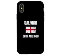 Classic Salford Born And Bred England Flag Men Women Kids Case for iPhone X/XS