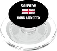 Classic Salford Born And Bred England Flag Men Women Kids PopSockets PopGrip for MagSafe