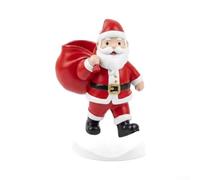 Classic Santa Statue Solid Resin Festive Home Decor | Solid resin material, smooth finish, wear resistant, intricate beard design, festive holiday atmosphere