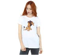 Classic Scar Cotton Boyfriend T-Shirt The Lion King White S