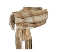 Classic Scarf Women,Super Soft Womens Mens Classic Check Tassel Scarves Wrap Scarf Cashmere Feel Plaid Scarves F-Khaki One Size