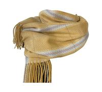 Classic Scarf Women,Super Soft Womens Mens Classic Wrap Scarf Cashmere Feel Plaid Scarves Check Tassel Scarves Yellow-B A