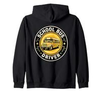 Classic School Bus Driver Yellow Bus Professional Pride Zip Hoodie