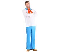 Classic Scooby Doo Men's Fred Fancy Dress Costume Small
