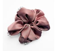 Classic Scrunchie for Hair in Pearl Satin Glamor Pink